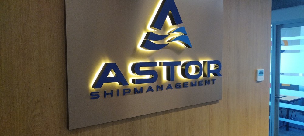 Production of logos based on the office and reception